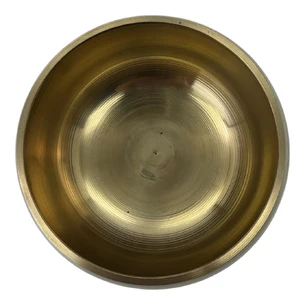REDUCTION Golden Harmony bronze singing bowl (13.7x12.2x7 cm)