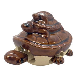 Черепашка керамічна (ворушить лапками) (8х6х5, 5 см) коричнева