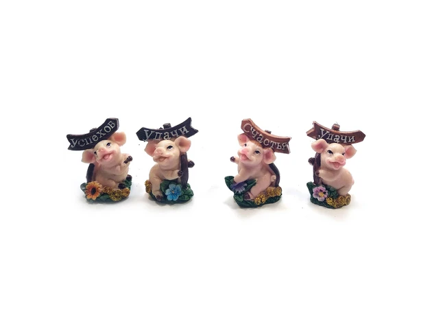 Фото 1 - Pigs wishes (8pcs/pack) (6x4.5x3 cm)