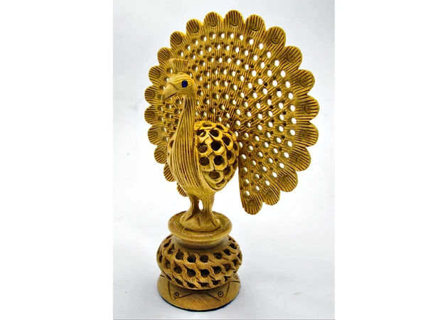 Фото 1 - Peacock wooden carving (16cm)