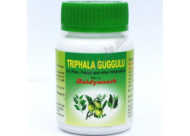 Фото 1 - ! Тріфала Гуггул Байдьянатх 80таб. термін 08/25 включно, Triphala, Trifala Guggulu Baidyanath, Трифала, трипхала, перевірений ре