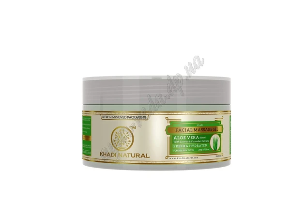 Фото 1 - Aloe Vera Gel Khadi 200g green new packaging, AloeVera Gel Khadi, Aloe Vera Gel Khadi, Ayurveda