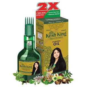 !Олія Кеш Кінг 100мл Емамі, Kesh King Ayurvedic Scalp and Hair Oil Emami, Масло для волос Кеш Кинг лечение волос и скальпа, Аюрв