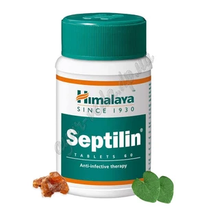 !Септилин 60 таб Хималая, Septilin Himalaya, природный антибиотик широкого спектра действия, инфекции дыхательных путей, Аюрведа