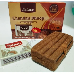 !Пахощі Сандал Чандан Туласи дхуп 40г, Tulasi Chandan Sandal Dhoop, Благовоние безосновные, Аромапалочки, Благовония, Аюрведа Зд