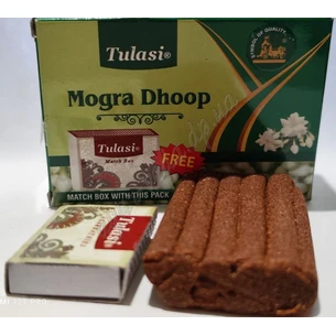 !Пахощі Могра Жасмин Туласи дхуп 40г, Tulasi Jasmine Mogra Dhoop, Благовоние безосновные, Аромапалочки, Благовония, Аюрведа Здес