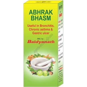 Абхрак Бхасма 10г Байдьянатх евро, Abhrak Bhasma, Baidyanath, Аюрведа