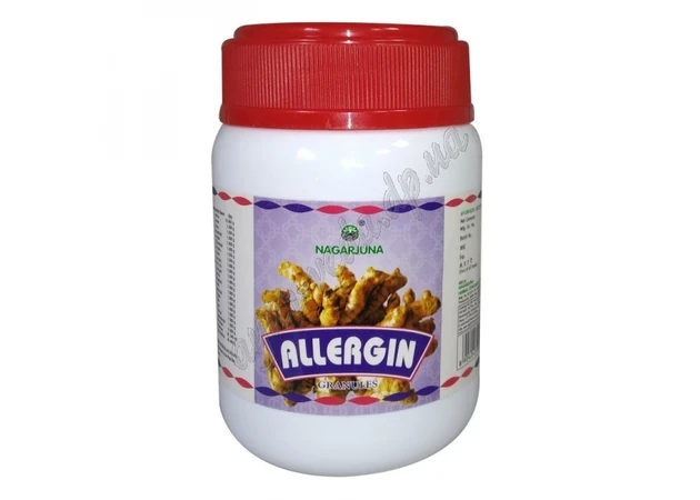 Фото 1 - Аллерджин Нагарджуна 100 г термин 02/24 включительно, Allergin Granules, Nagarjuna Ayurveda, Аллергин, Аюрведа