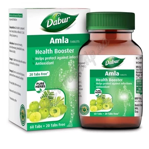 Амла Амлаки Дабур 60+20 таб. срок 04/25 включительно, Amla Dabur, Амалаки, укрепление организма, Аюрведа