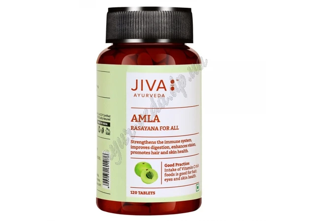 Фото 1 - Амла Амлаки Джива Аюрведа, 120 таб., Amla Jiva Ayurveda, Амла Амалаки Джива, укрепление организма, Аюрведа