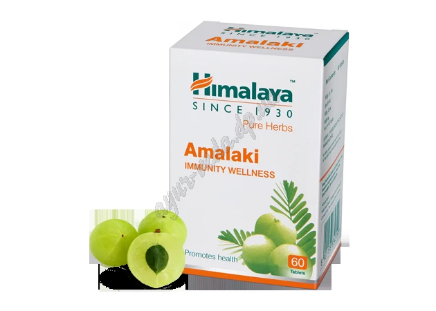 Фото 1 - Амла Хималая 60 таб., Himalaya Amalaki, Amla, Амалаки, Хималая, повышение иммунитета, Аюрведа