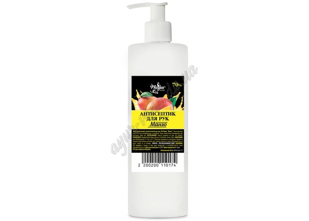 Фото 1 - Antiseptic for hands Mango with a dispenser 500 ml TM Mayur, Antiseptic for hands Mango with a dispenser Mayur, Ayurveda