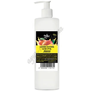 Antiseptic for hands Mango with a dispenser 500 ml TM Mayur, Antiseptic for hands Mango with a dispenser Mayur, Ayurveda