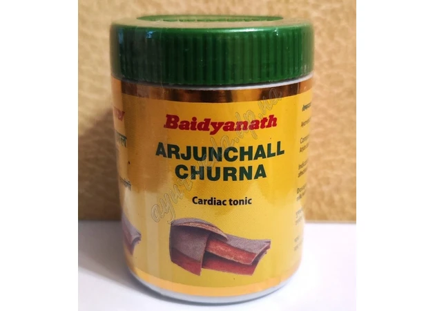 Фото 1 - Arjun Churna Arjuna Chal powder 100g Baidyanath, ArjunChal, Arjun Baidyanath, Arjuna, heart tonic, Ayurveda