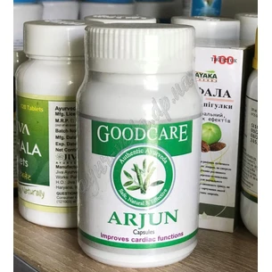 Арджун Гудкер 60кап., Arjun, Goodcare Pharma, Арджуна, Гудкеар, Гудкэр, серцевий тонік, Аюрведа Здесь
