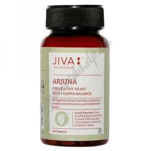 Арджуна, Джіва Аюрведа, 120 таб., Arjuna, Jiva Ayurveda, Арджун, Джива, підтримка вашого серця, Аюрведа Здесь