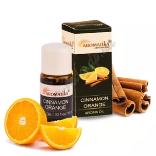 Ароматична олія Апельсин-Кориця 10 мл Ароматіка, Aroma Oil Orange Aromatika, Ароматическое масло Апельсин, Ароматика, Аюрведа Зд