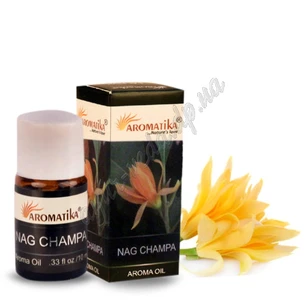 Ароматична олія Наг Чампа 10 мл Ароматика, Aroma Oil Nag Champa Aromatika, Ароматическое масло Наг Чампа, Аюрведа Здесь!