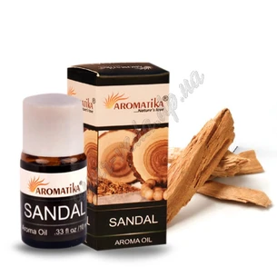 Ароматична олія Сандал 10 мл Ароматіка, Aroma Oil Sandal Aromatika, Ароматическое масло Сандал Ароматика, Аюрведа Здесь!