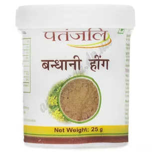 АСАФЕТИДА 25 г. Патанджалі, Асафетида Патанджали, Asafoetida Patanjali Ayurved, натуральна приправа и оздоровлення, Аюрведа Здес