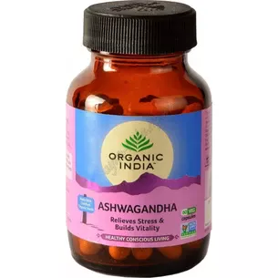 Ashwagandha 60 cap Organic, Ashwagandha Organic, Organic India Ashwagandha, will relieve fatigue, restore strength, Ashwagandha Org