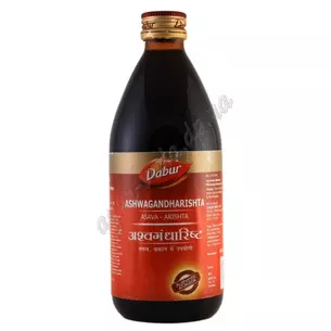 Ashwagandharishta Dabur 450 ml, Ashwagandharishtham, Ashwagandharishtham Dabur, normalizes the work of the body, Ayurveda