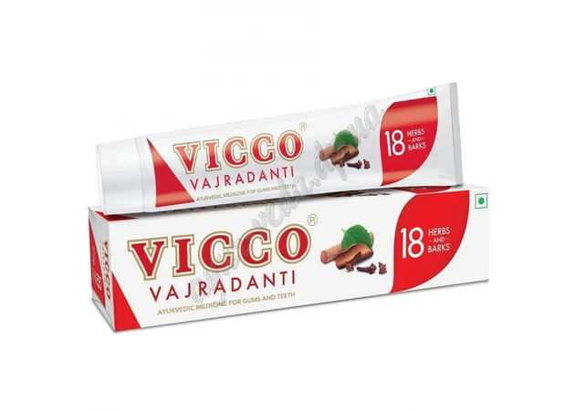 Фото 1 - Аюрведическая зубная паста Викко Ваджраданти 200г, Vicco Vajradanti toothpaste, Аюрведическая зубная паста Викко, Аюрведа
