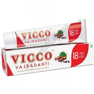 Ayurvedic toothpaste Vicco Vajradanti 100g, Vicco Vajradanti herbal toothpaste, Ayurvedic toothpaste Vicco, Ayurveda