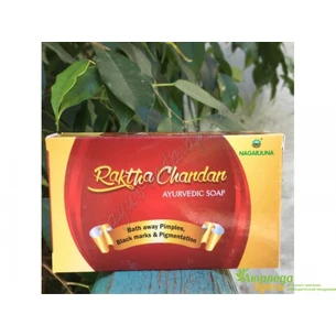 Nagarjuna Raktha Chandan Red Sandal Soap Ayurvedic soap, 75 g, Nagarjuna Raktha Chandan Red Sandal Soap, Ayurvedic soap Kras