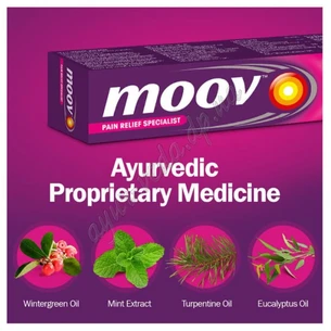 Аюрведический гель МУВ 30г Рекит, Moov Pain Relief Cream Reckitt, для лечения суставов, Аюрведа