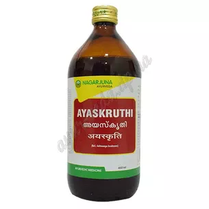 Аяскрити Нагарджуна 450 мл, Ayaskruthi Nagarjuna, при анемии и диабете, Аюрведа Здесь