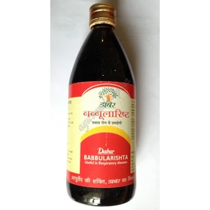 Бабуларишта 450мл Дабур, Babbularishta, Dabur, Бабулариштам, при хроническом кашле и истощении, Аюрведа