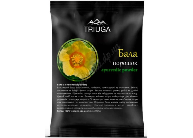 Фото 1 - Бала чурна порошок Тріюга 50г, Триюга, Bala churna, Sida Cordifolia Triyuga, Аюрведа Здесь
