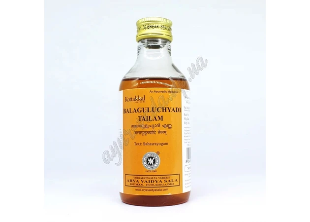 Фото 1 - Balaguluchyadi tailam Kottakkal 200ml, Balaguluchyadi tailam AVS Kottakkal, for cotton imbalance and for the prevention of arthritis, Ayurveda