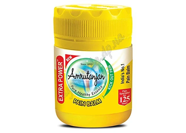 Фото 1 - Бальзам Амрутанджан желтый 8мл, Amrutanjan Pain Balm Extra Power, проверенное временем действие!, Аюрведа