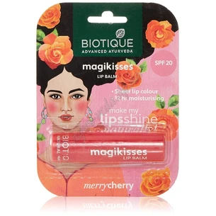 Lip balm Magic Kiss 4g Biotique SPF20, Biotique Natural Makeup Magikisses Lip Balm, Ayurveda