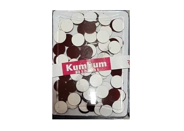 Фото 1 - Бинди на лоб Kumkum (тик) наклейка на лоб бордовая в коробке, Аюрведа Здесь!