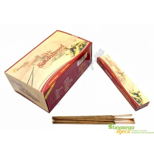 Благовоние Aromatika Sandalwood Ароматика Сандалвуд аромапалочки благовония с ароматом сандалового дерева, Аюрведа Здесь