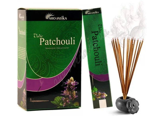 Фото 1 - Благовония Aromatika Vedic Patchouli 15г, Благовония масальные аромапалочки Ароматика Ведическая Патчолы с классическим ароматом