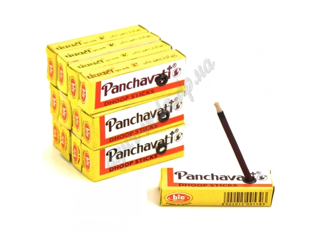 Фото 1 - Благовоние безосновное Panchavati 10 шт, Panchwati dhoop маленькие, Аромапалочки, Панчавати Благовония, Аюрведа Здесь