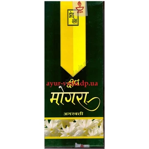 Fragrant Mogra (Jasmine) Deep Mogra agarbatti Zed Black, 50 grams, Ayurveda
