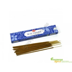 Благовонные пыльцовые Hem Blue Champa Masala Small Box с изысканным ароматом Чампы, Аюрведа