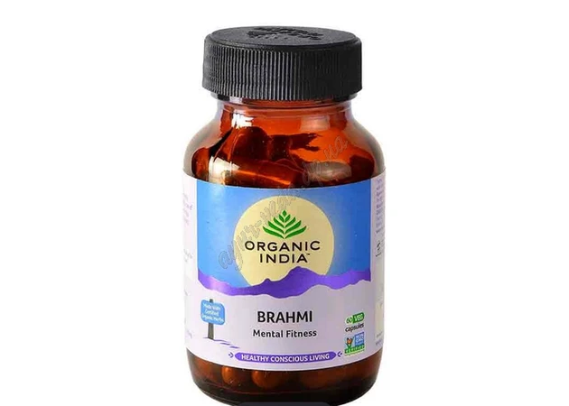 Фото 1 - Brahmy Gotu Kola Organic 60 caps., Brahmy Organic, Brahmi Organic India, improves brain function, strengthens memory, Ayurveda.