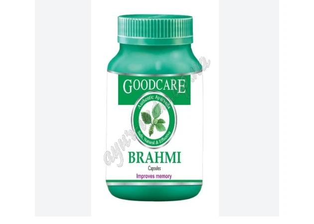 Фото 1 - Brahma Gudker 60 kopecks. (500mg), Brahmi GoodCare, Brahmi, improves brain function, strengthens memory, Ayurveda