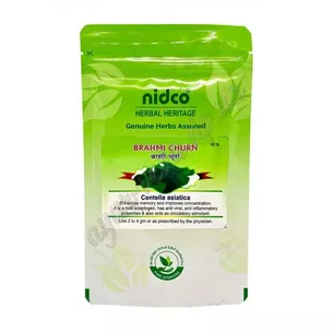 Brahmi churn Nidco 50g, Brahmi churn Nidco, Centella asiatica, Gotu Kola, Ayurveda