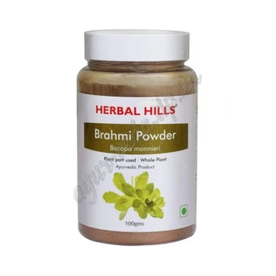 Brahmi Churna Herbal Hills 100g period 02/24 inclusive, Herbal Hills Brahmi Churna, Bacopa monnieri, Brahmi Churna improves brain function