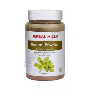 Brahmi Churna Herbal Hills 100g period 02/24 inclusive, Herbal Hills Brahmi Churna, Bacopa monnieri, Brahmi Churna improves brain function