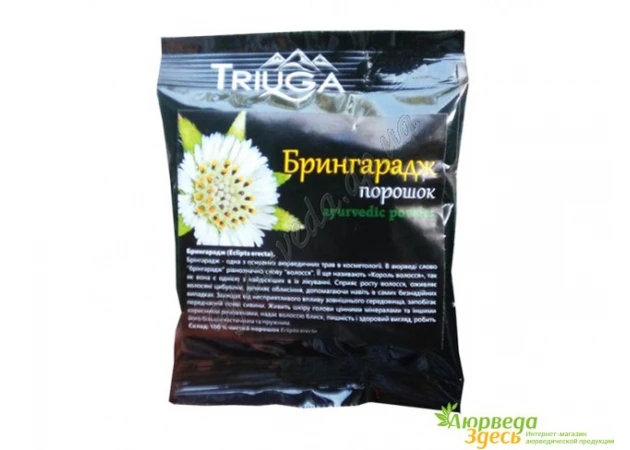 Фото 1 - Брингарадж порошок чурна Триюга, 50г, Bhringraj Churna, Triyuga, Аюрведа Здесь