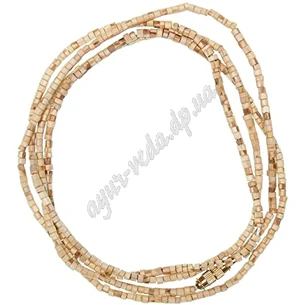 Бусы из дерева Ним, 1 ряд, (кантхимала), Бусы из дерева Им, neem kanthi mala, УТ-00004203, Аюрведа