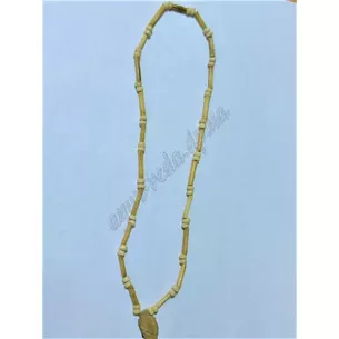 Beads from tulas with mantra, kanthymala, tulasimala, 1 row, Ayurveda